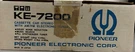 Pioneer KE-7200 Cassette Car Stereo With Am/fm Electronic Tuner. Fixed Price $1625.00.
