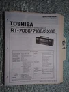 Toshiba RT-7066 7166 SX66 Service Manual Original Repair Book Stereo Radio. Fixed Price $20.00.