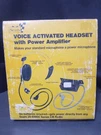 Vintage Sears Voice Activated Headset With Power Amplifier Original Box. Fixed Price $40.00.