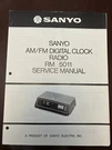 Sanyo RM-5011 Am/fm Digital Clock Radio Service Manual Vintage Oem. Fixed Price $14.99.