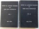 Radio Wave Propagation Report Japanese Research Us Army Ham Amateur Books. Fixed Price $140.00.