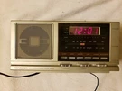 Vintage Soundesign Model No. 3657CMP Am-fm Clock Radio Silver Faux Wood Grain. Fixed Price $39.00.
