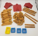 Vintage 92 Playskool Lincoln Logs House Set,extra Pieces Box -not Complete. Fixed Price $29.75.