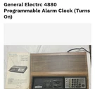 7-4880 Digital Alarm Clock Radio Vintage General Electric Works. Fixed Price $95.00.