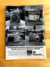 1977 Print Ad Panasonic Portable Am/fm RF-1108 RF-1104 RF-1090 RF-2200. Fixed Price $6.99.