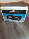 Vintage Juliette Flip Alarm Clock Solid State Am Radio Faux Wood Hong Kong. Fixed Price $69.88.