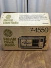 Vtg 1980'S General Electric Am/fm Clock Radio Model 7-4550 Walnut Works. Fixed Price $49.99.