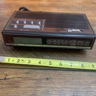 Vintage 80'S Sanyo Am/fm Radio Digital Alarm Clock 5008 Wood Grain Tested. Fixed Price $12.86.