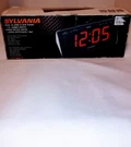 New Sylvania "dual Alarm" Am/fm Clock Radio With 1.8" Jumbo Digits. Fixed Price $25.00.