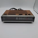 Vtg. General Electric Am/fm Alarm Clock Radio Model 7-4624B Wood Grain- Works. Fixed Price $27.50.
