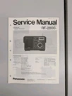 Panasonic RF-2800 Fm/am/sw Five Bands Receiver Service Manual D-5897. Fixed Price $54.95.