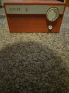 Pink Tube Radio Vintage Zenith Model F508V Coral Rare 1960'S Works! B1/2. Fixed Price $140.00.