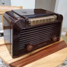 Vintage 1947 Motorola Pyramid Radio Model 57X11 Looks And Sounds Terrific. Fixed Price $159.00.