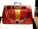 Antique Radio Zenith 6D015Z Maroon Cabinet Arc Dial Working. Fixed Price $129.00.