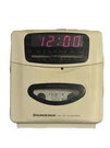 Soundesign 3818W Am/fm Radio Alarm Clock White W/red Led Cassette Tape Player. Fixed Price $49.99.
