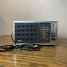 Tested Vtg Walnut Grain General Electric 7-4115B Table Top Am Fm Radio Read. Fixed Price $24.99.