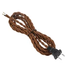 8FT Vintage Twisted Lamp Cord With Plug, Ul Listed 18/2 Cloth Covered Electri.... Fixed Price $16.52.