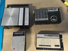 Vintage Transistor Radios Set Of 4-PARTS Only(national,hilton,philco,realtone). Fixed Price $50.00.