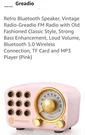 Retro Bluetooth Speaker, Vintage Radio-fm With Old Fashioned Classic St.... Fixed Price $38.99.