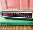 Vtg Ge Clock Radio Woodgrain Red Led Am/fm Alarm 7-4612B Tested. Fixed Price $47.99.