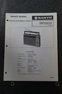 Sanyo RP5800 Service Manual. Fixed Price $21.99.