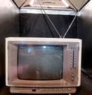 Vintage Colored Television Fm/am Radio, Works 13IN X 11IN 10IN. Fixed Price $100.00.