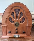 Thomas Replica Tombstone Radio With Cassette Tested Working. Fixed Price $50.00.