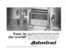 1966 Admiral All World Transistor Portable Radio Vintage Print 10 Bands Am/fm. Fixed Price $7.91.