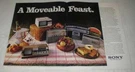 1979 Sony Portable Tv's And Radios FX-412, TV-513, ICF-7760W, CFS-71. Fixed Price $17.99.