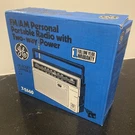 Vtg New! General Electric Fm/am Portable Radio Way Power 7-2660. Fixed Price $59.95.