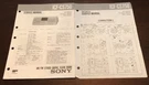 Sony ICF-CS750 Am/fm Digital Clock Radio Original Service Manual Schematic M052X. Fixed Price $14.79.