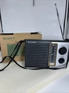 Sony ICF-F10 Portable Am Fm 2 Band Transistor Radio Black Silver Analog Tuning. Fixed Price $219.99.