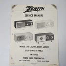 Vintage 1974 Zenith Service Manual RA-59 For Solid State Ac Table Am Radios. Fixed Price $8.46.