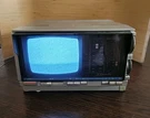 Vintage 1989 Emerson Model VR36 - 5'' Black And White Portable Tv W/am/fm Radio. Fixed Price $29.00.