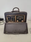 Vintage Admiral 6P32-6E1N Portable Radio Palm Trees Used Rough Case Untested. Fixed Price $40.00.