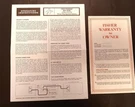 Fisher XP-65K Three Way Speaker System Operating Instructions Original. Fixed Price $16.00.