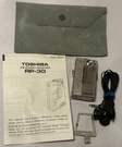 Toshiba RP-30 Vintage Mini Radio With Original Buds, Manual, Pouch, & Clip Works. Fixed Price $129.99.