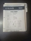 Craig 1404 Service Manual Original Repair Book Deluxe Solid State Table Radio. Fixed Price $49.99.