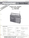 Panasonic Service Manual RQ-236S Preliminary(pdf E-format). Fixed Price $16.99.