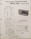 Realistic/radio Shack Model 12-1481 Table Service Manual. Fixed Price $25.00.