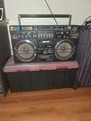 Lasonic TRC-931 Am/fm Cassette Boombox Auto Reverse Black Player & Recorder. Fixed Price $750.00.