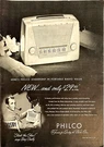 Philco Portable Radio 49-602 Transitone Tube Bing Crosby Show Vtg Print 1948. Fixed Price $11.95.