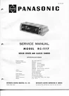 Vintage Panasonic Service Manual- Model RC-1117 Solid State Am Clock Radio. Fixed Price $8.99.