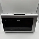 Rca Clock Radio Silver 2 Band Am Fm Dual Alarm Aux Input Snooze Bedside. Fixed Price $18.99.