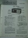 Service Manual Original Vintage Admiral Clock Radio Model Y3046X Canada. Fixed Price $7.31.