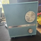 Vision Solid State 8 Vintage Radio Blue Model, Feature, Hong Kong. Fixed Price $40.00.