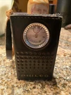 Vintage 1961 Philco Eight Transistor Am Pocket Handheld Radio (works) Vf Case!. Fixed Price $55.00.
