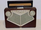Vintage Motorola Golden Voice 56B1A Portable Tube Radio W/ Original Cord. Fixed Price $77.00.