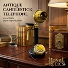 Vintage Rotary Dial Candlestick Gold Brass American Landline Telephone. Fixed Price $69.99.