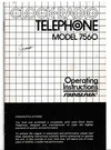 Soundesign Clock-radio Telephone Model 7560 Vintage Operating Instructions. Fixed Price $12.95.